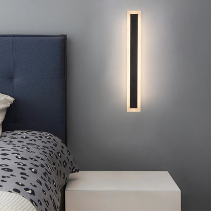 Applique murale LED d'extérieur Mack, longueur 30 cm, 4 W, IP65, métal, linéaire, noir