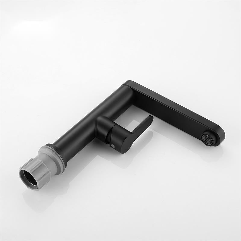 Robinet de lavabo, sanitaire en laiton, noir, 9107H