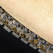 Lustre LED avec télécommande et cristal LLC152/500CH 42W, 49cm, Cercle, Lumière Froide/Chaude/Neutre, Dimmable, Or