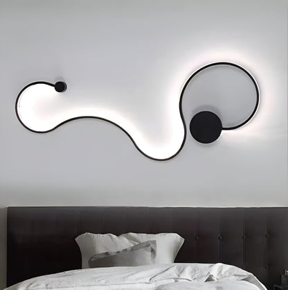 Lampe LED Delilah 38W Décorative Lumière Froide/Chaude/Neutre Métal et SIlicone Noir