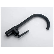 Robinet de lavabo cartouche céramique noir bec rotatif raccords inclus EC01