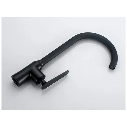 Robinet de lavabo cartouche céramique noir bec rotatif raccords inclus EC01