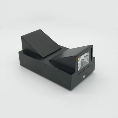 Applique murale LED extérieure et intérieure, 2 Sources x 5W, IP65, ABS, Noir, 3000K, AX100/2BK