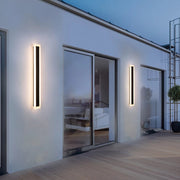 Applique murale LED d'extérieur Mack, longueur 30 cm, 4 W, IP65, métal, linéaire, noir