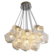 ECOLUCE MODERN Lustre, Globe, 13xE27, Hauteur Ajustable, Chrome