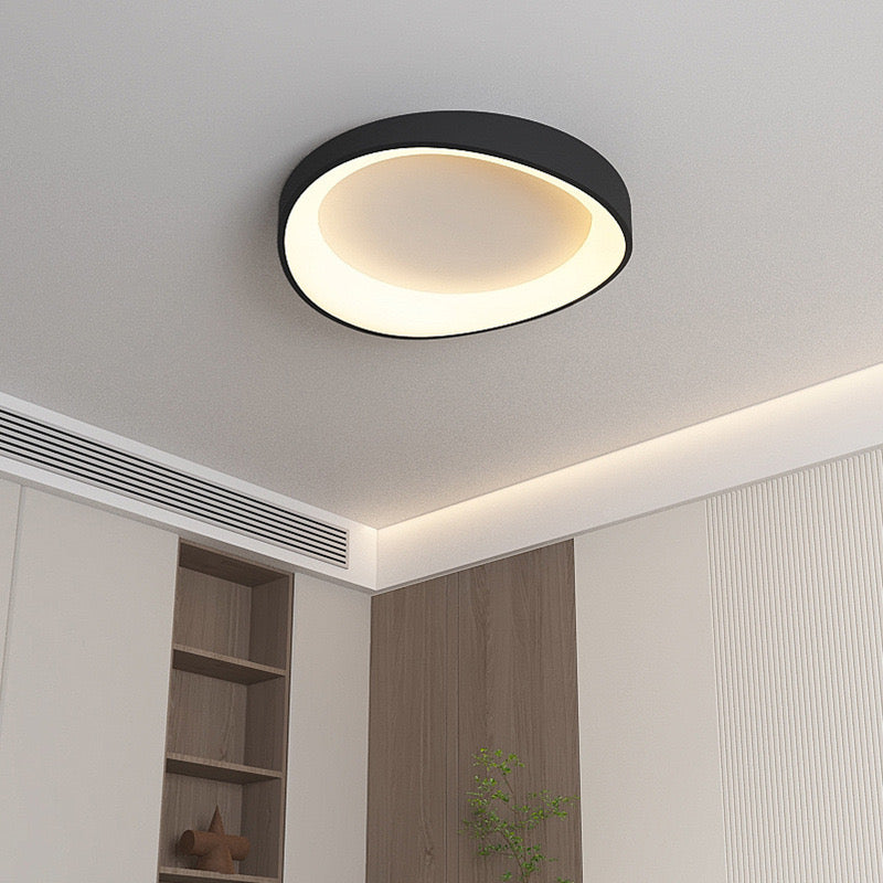 Plafonnier LED avec télécommande, PL103/520BK, 29W, diamètre 50cm, lumière chaude/froide/neutre, noir