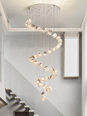 Lustre LED moderne CM526/18, 51 W, diamètre 58,5 cm, hauteur réglable, chromé