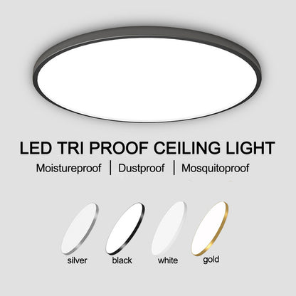 Plafonnier LED SOLIS 27cm 20W Lumière Froide Or