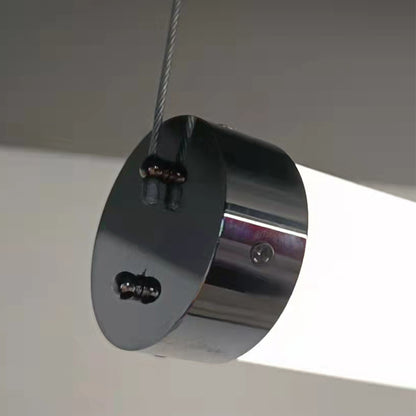 DIVINO Lustre LED Noir 91W avec Tube Flexible en Silicone, Diamètre 60cm - Lumière Orientable 3000K/4000K/6000K