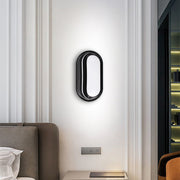 Applique murale extérieure LED AX322/270BK, 24W, Lumière chaude 3000k, IP65, Noir et Blanc