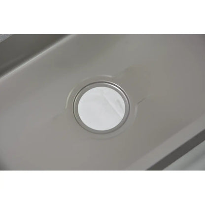 Évier de cuisine en acier inoxydable, 50x40X21cm, avec accessoires, acier inoxydable brossé