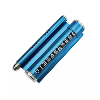 Support de voiture pour affichage du numéro de téléphone, bleu