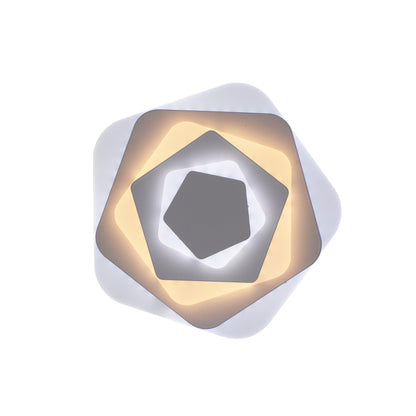 Lustre LED SIENA 40W, Diamètre 23cm, Lumière Froide/Chaude/Neutre, Blanc