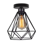 Lustre avec abat-jour, GRACIE, Diamant, 1XE27, Noir