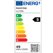 Lustre LED CONSTELATION 49W, Diamètre 49cm, Lumière Froide/Chaude/Neutre, Blanc Bleu