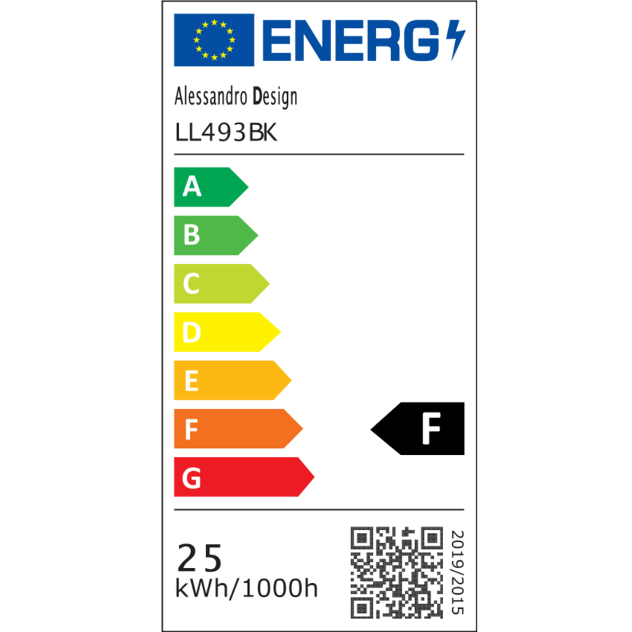 Lustre LED MODERNE 25W, Longueur 20 cm, Carré, Lumière Froid/Chaud/Neutre, Noir