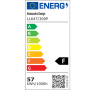 Lustre LED SQUARE 57W, 3 Carrés, Lumière Froid/Chaud/Neutre, Blanc