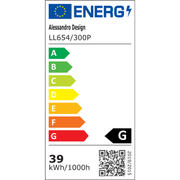 Lustre LED en cristal PRISMIQ 39W, 3 carrés, Lumière froide/chaude/neutre, Noir