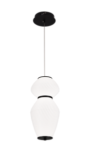 Lustre suspendu LT022/2WH, 2xE27, diamètre 40,5 cm, hauteur 16,5 cm, IP20, blanc, plexiglas, fer, ampoules non incluses