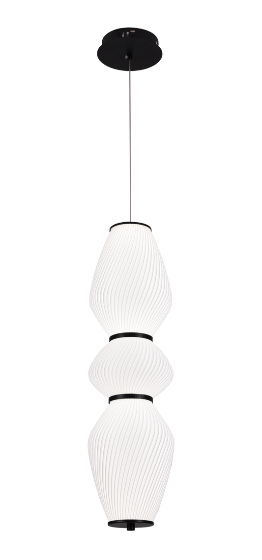 Lustre suspendu LT022/3WH, 3xE27, diamètre 66 cm, hauteur 16,5 cm, IP20, blanc, plexiglas, fer, ampoules non incluses