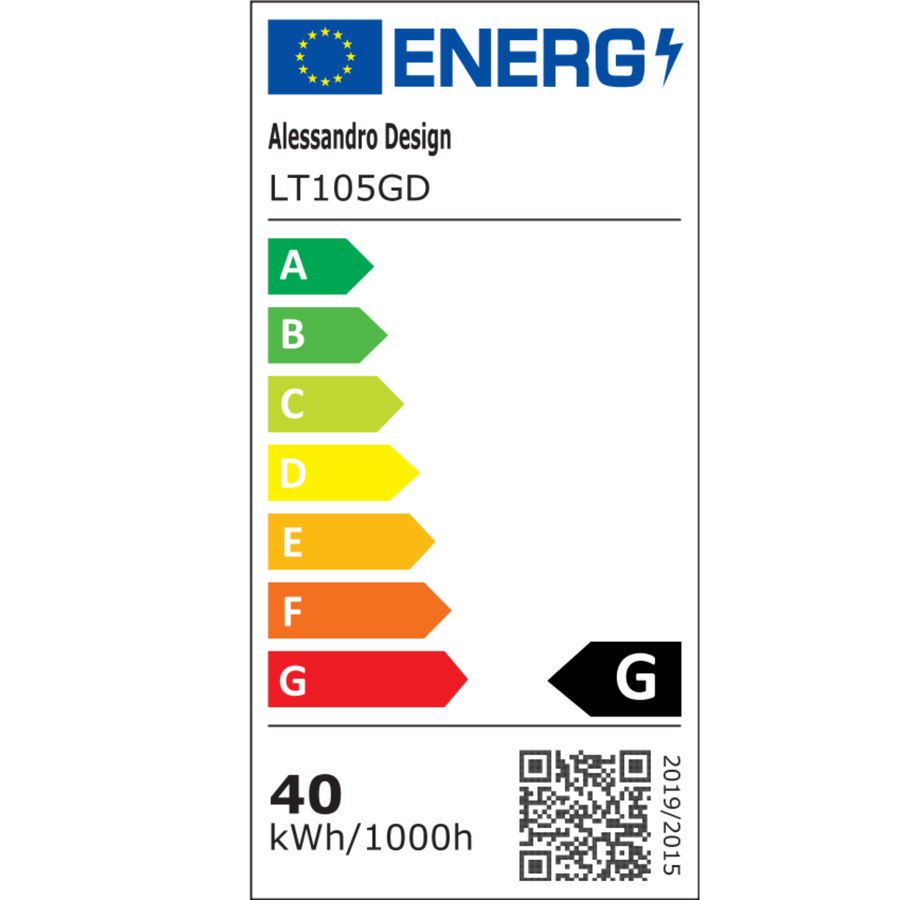 Lustre LED suspendu avec télécommande CASSANDRA 40W, Linéaire, Lumière Froide/Chaude/Neutre, Dimmable, Or, Hauteur réglable