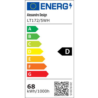 Lustre LED télécommandé GIO, 68 W, 5 éléments, lumière froide/froide/neutre, intensité variable, blanc