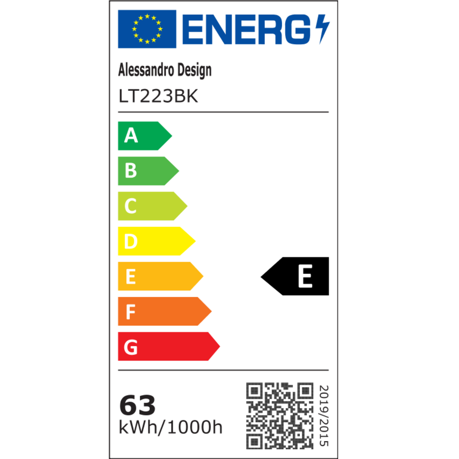 Lustre LED avec télécommande HELIX 63W, Lumière Froide/Chaude/Neutre, Dimmable, Noir