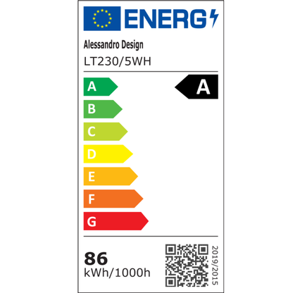 Lustre LED avec télécommande LILY 86W, 5 éléments, Lumière Froide/Chaude/Neutre, Dimmable, Blanc