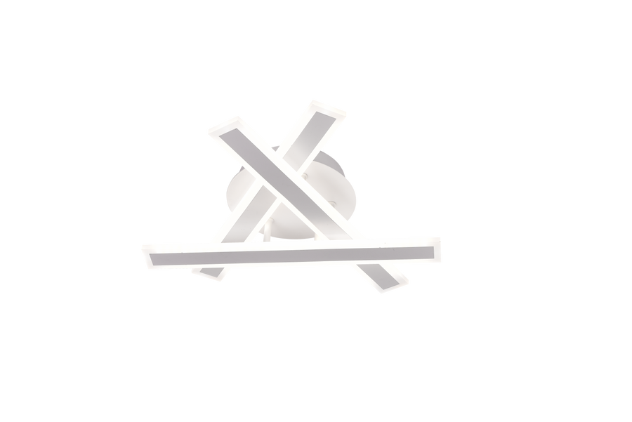 Lustre LED avec télécommande LT755/3WH, 62,2W, 40*5,5*10, IP20, lumière froide/chaude/neutre, variable, blanc, fer, plexiglas