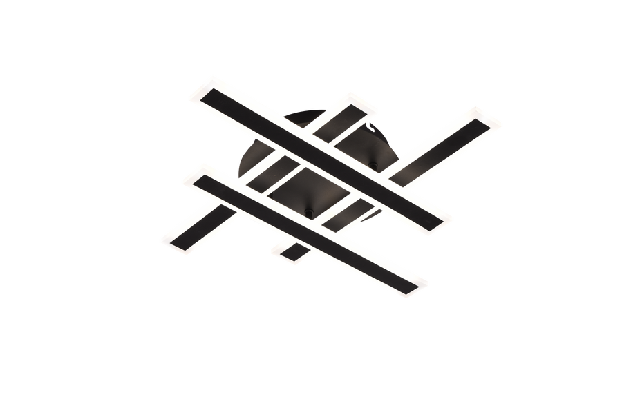 Lustre LED avec télécommande LT755/4BK 85W, linéaire, lumière froide/chaude/neutre, variable, noir