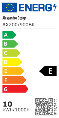 Applique murale d'extérieur LED Mack, Longueur 90 cm, 10 W, IP65, Métal, Linéaire, Noir
