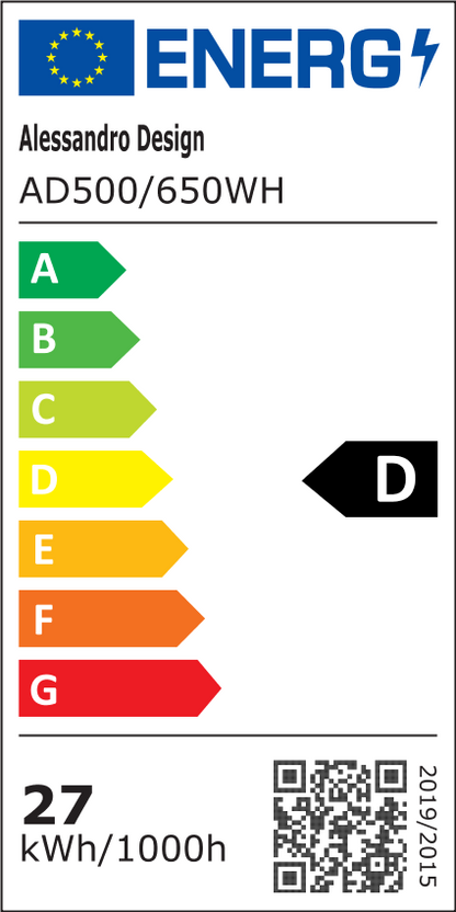Applique LED Pena 63cm, 27W, Lumière Froide/Chaude/Neutre, Blanc
