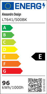 Lustre LED avec télécommande VOLTA 125W, Ovale, Lumière Froide/Chaude/Neutre, Dimmable, Noir