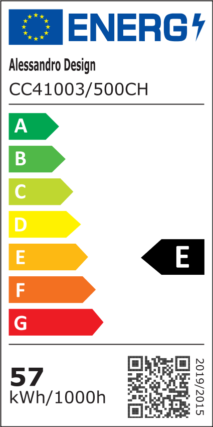 Lustre LED avec télécommande, 98W, ROYALE Elegance, diamètre 50 cm, hauteur 120 cm, lumière froide/neutre/chaude, variable, argent, cristal, métal