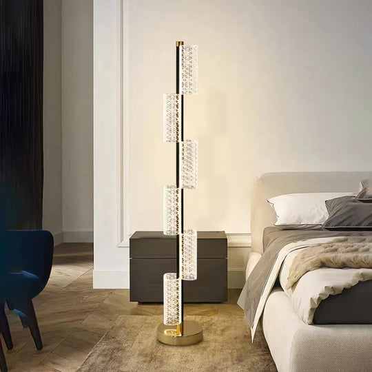 Lampadaire LED 40W Moderne Austin 125Cm 3000/4000/6000K Abat-jour Blanc & Lampadaires Titre par Défaut Alessandro Design