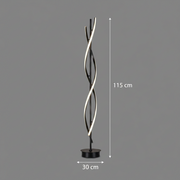 Lampe LED Upsilon, 27W, 3000K/ 4000K/ 6000K, Métal et Acrylique, Noir