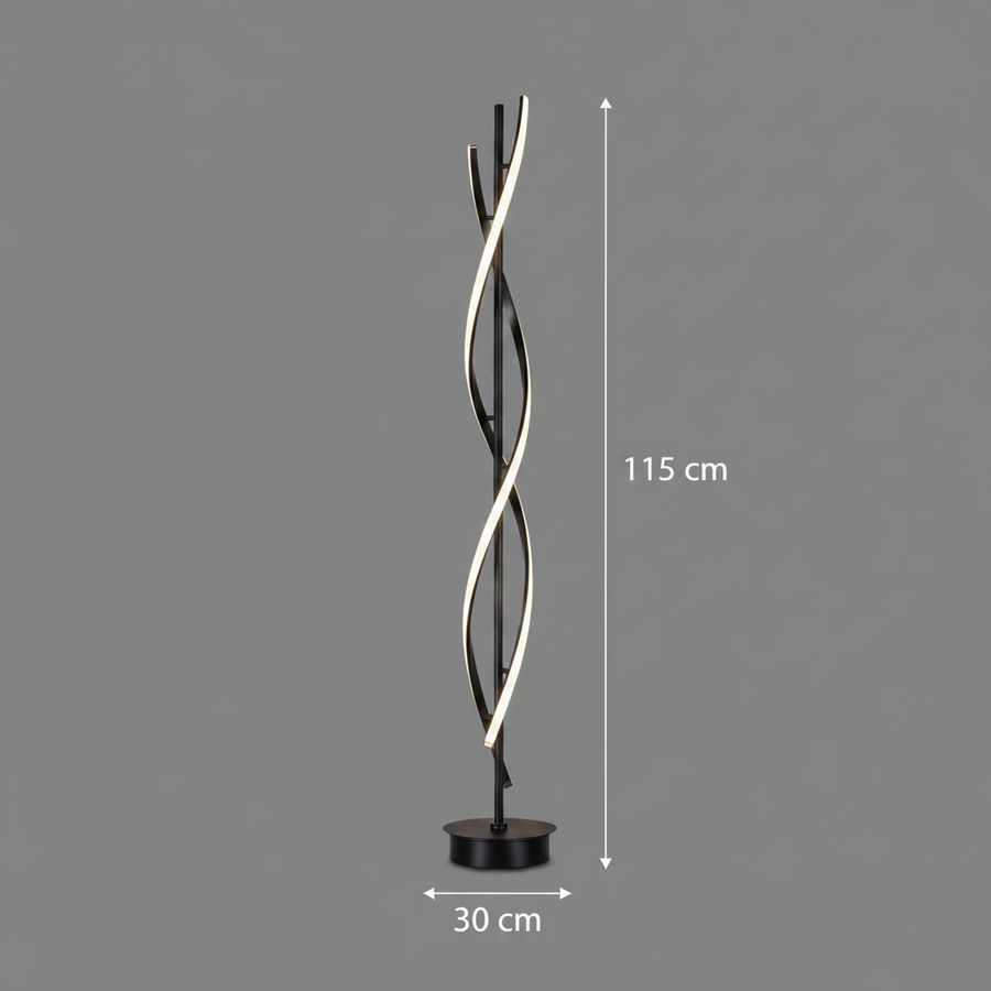 Lampe LED Upsilon, 27W, 3000K/ 4000K/ 6000K, Métal et Acrylique, Noir