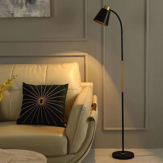 Lampe TEMIRTAU, 1 x E27, Métal, Noir