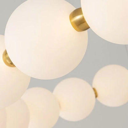 Lustre suspendu LED Aurelia 41 W en acrylique avec télécommande, variable, 3000 K/4000 K/6000 K, lustres LED dorés, en métal et acrylique avec télécommande Titre par défaut Alessandro Design