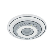 Lustre LED en cristal MITA 28W, Diamètre 20cm, Rond, Lumière Froide/Chaude/Neutre, Blanc