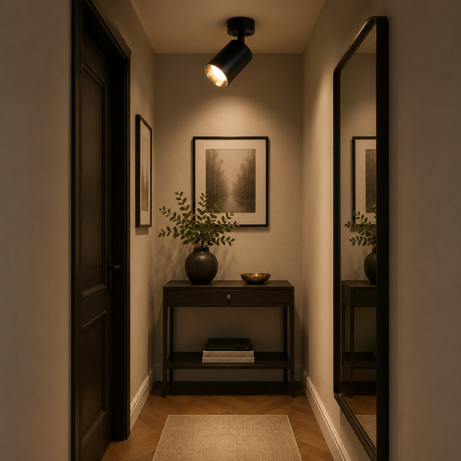 Lustre Joom avec projecteur linéaire 2XGU10 Noir