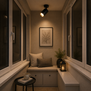 Lustre Joom avec projecteur linéaire 2XGU10 Noir