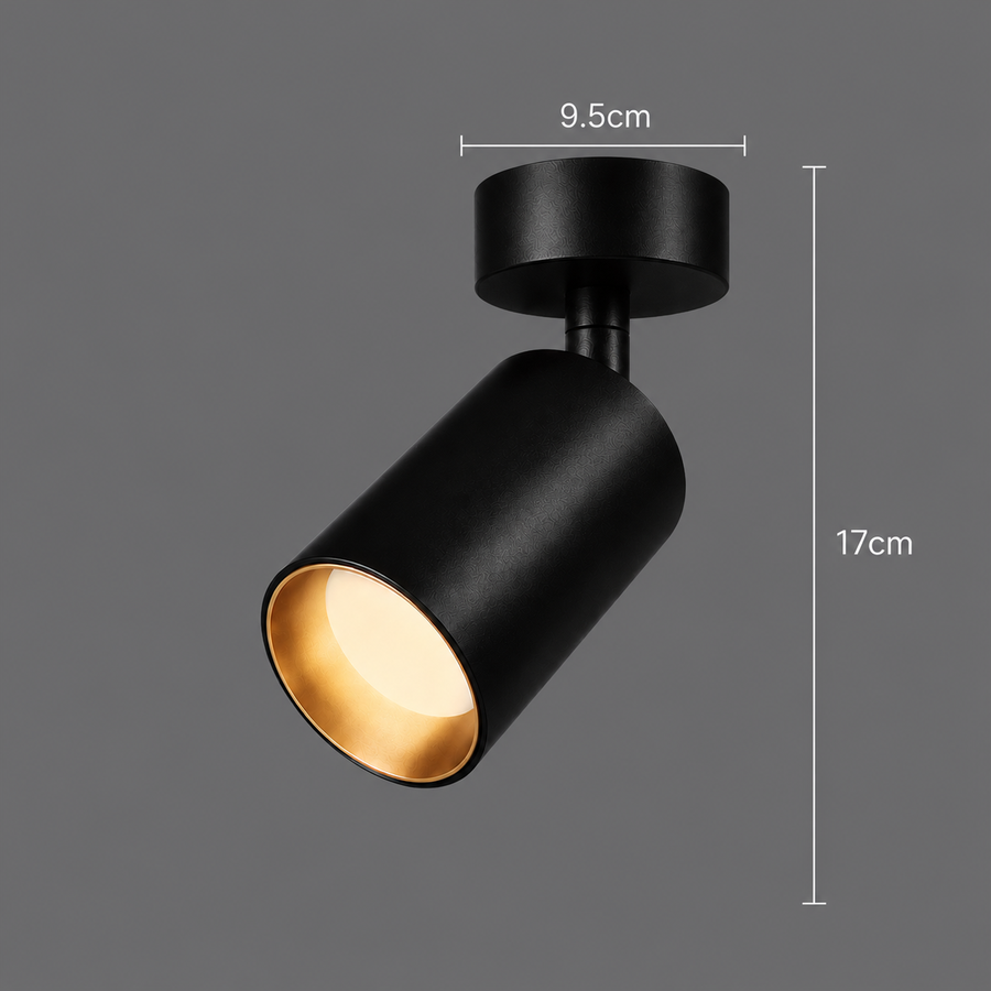 Lustre Joom avec projecteur linéaire 2XGU10 Noir