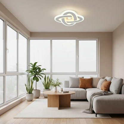 Lustre LED CRINELLA 45W, diamètre 23cm, lumière froide/chaude/neutre, lustre LED blanc Default Title Alessandro Design