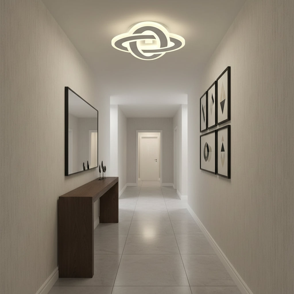 Lustre LED CRINELLA 45W, diamètre 23cm, lumière froide/chaude/neutre, lustre LED blanc Default Title Alessandro Design