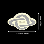 Lustre LED CRINELLA 45W, diamètre 23cm, lumière froide/chaude/neutre, lustre LED blanc Default Title Alessandro Design