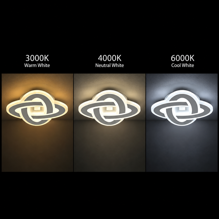 Lustre LED CRINELLA 45W, diamètre 23cm, lumière froide/chaude/neutre, lustre LED blanc Default Title Alessandro Design