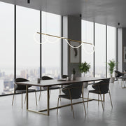 DIVINO Lustre LED avec Tube Flexible en Silicone – 62W, Lumière Orientable, Lustres Modernes Dorés Titre par Défaut Alessandro Design