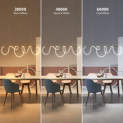 DIVINO Lustre LED avec Tube Flexible en Silicone – 62W, Lumière Orientable, Lustres Modernes Dorés Titre par Défaut Alessandro Design
