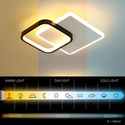 Lustre LED MARCELO 30W, Lumière Froide/Chaude/Neutre Noir Blanc